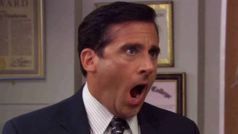 Michael gritando em reação à volta de Toby