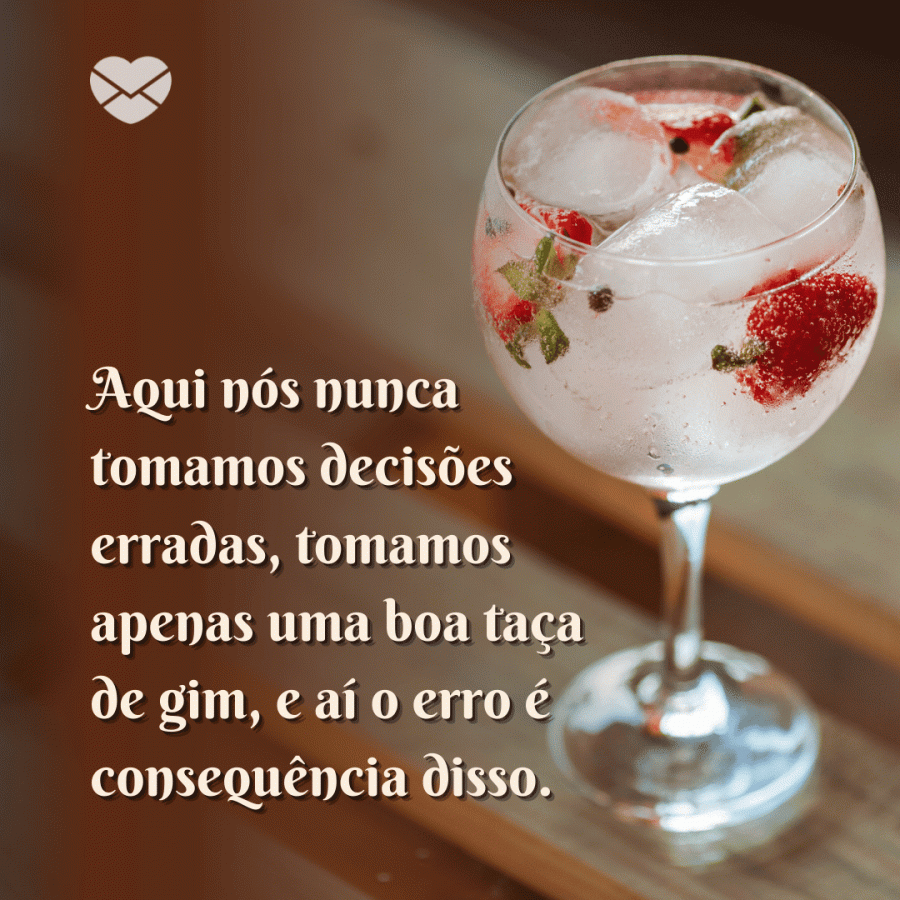 Frases para taça de gin: personalize a sua