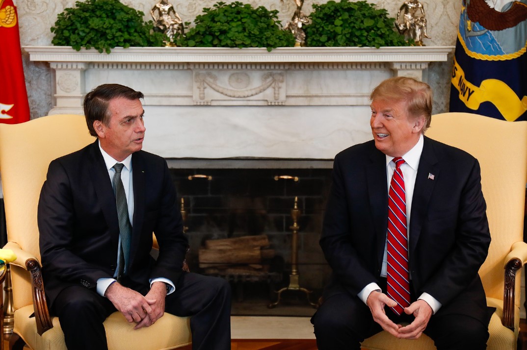 Bolsonaro e Trump se encontram na Casa Branca, EUA