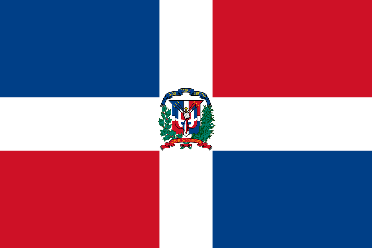 Bandeira da República Dominicana - Significado das Bandeiras dos Países