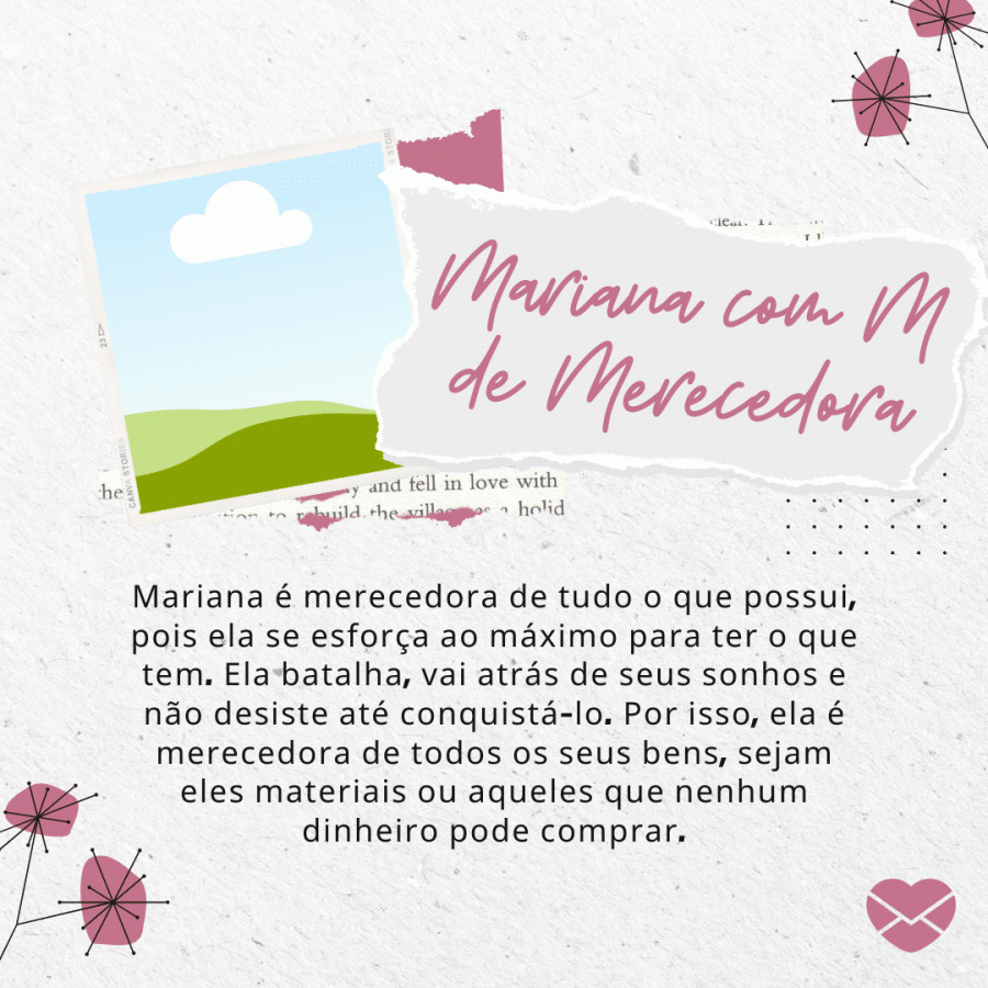 Significado do nome Mariana Origem, frases e mais