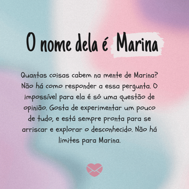 Placa Decorativa Significado do nome Marina no Elo7 Oficina Criätivos Designs Criativos