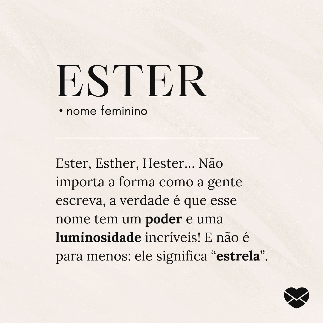 Significado do nome Ester: origem, frases e mais