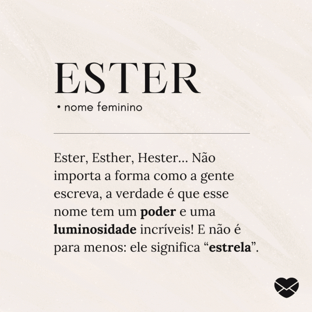 Significado do nome Ester: origem, frases e mais