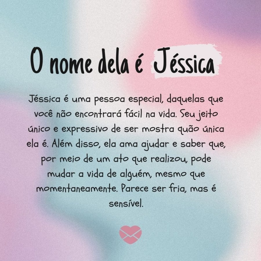 Significado do nome Jéssica: origem, frases e mais