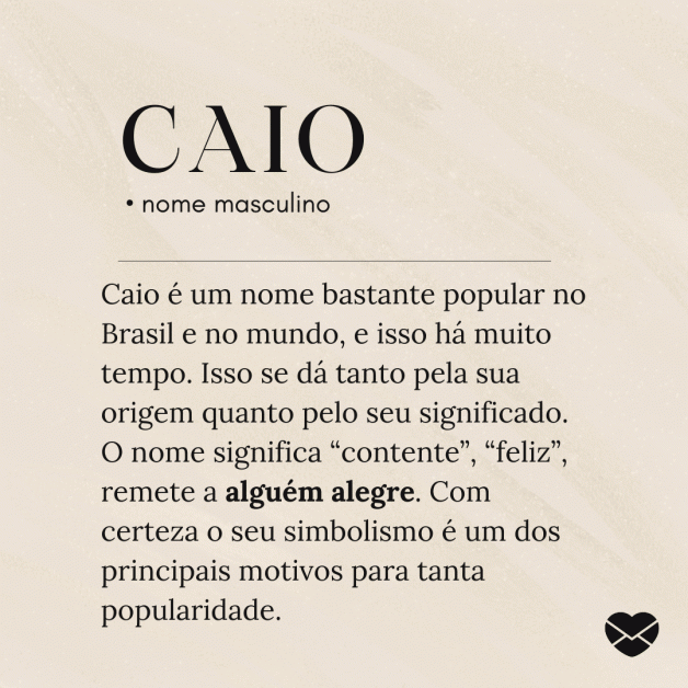 Significado do nome Caio origens, frases e mais
