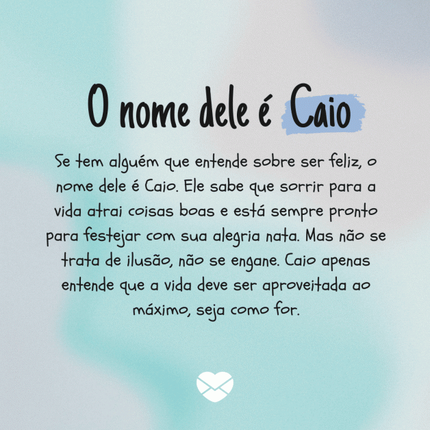 Significado do nome Caio origens, frases e mais