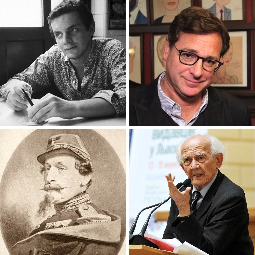Rogério Sganzerla, Bob Saget, Napoleão III e Zygmunt Baumman