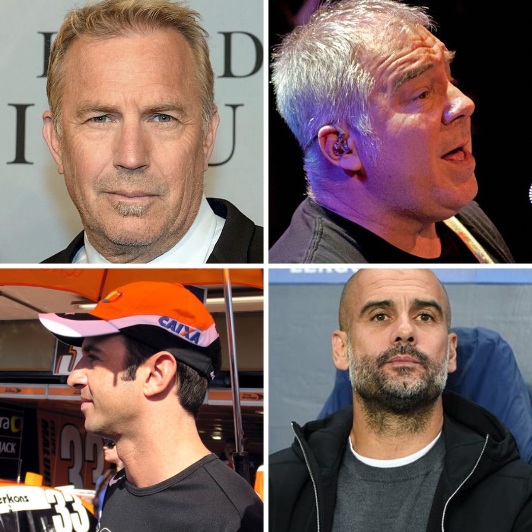 Kevin Costner, Nei Lisboa, Christian Fittipaldi e Pepe Guardiola