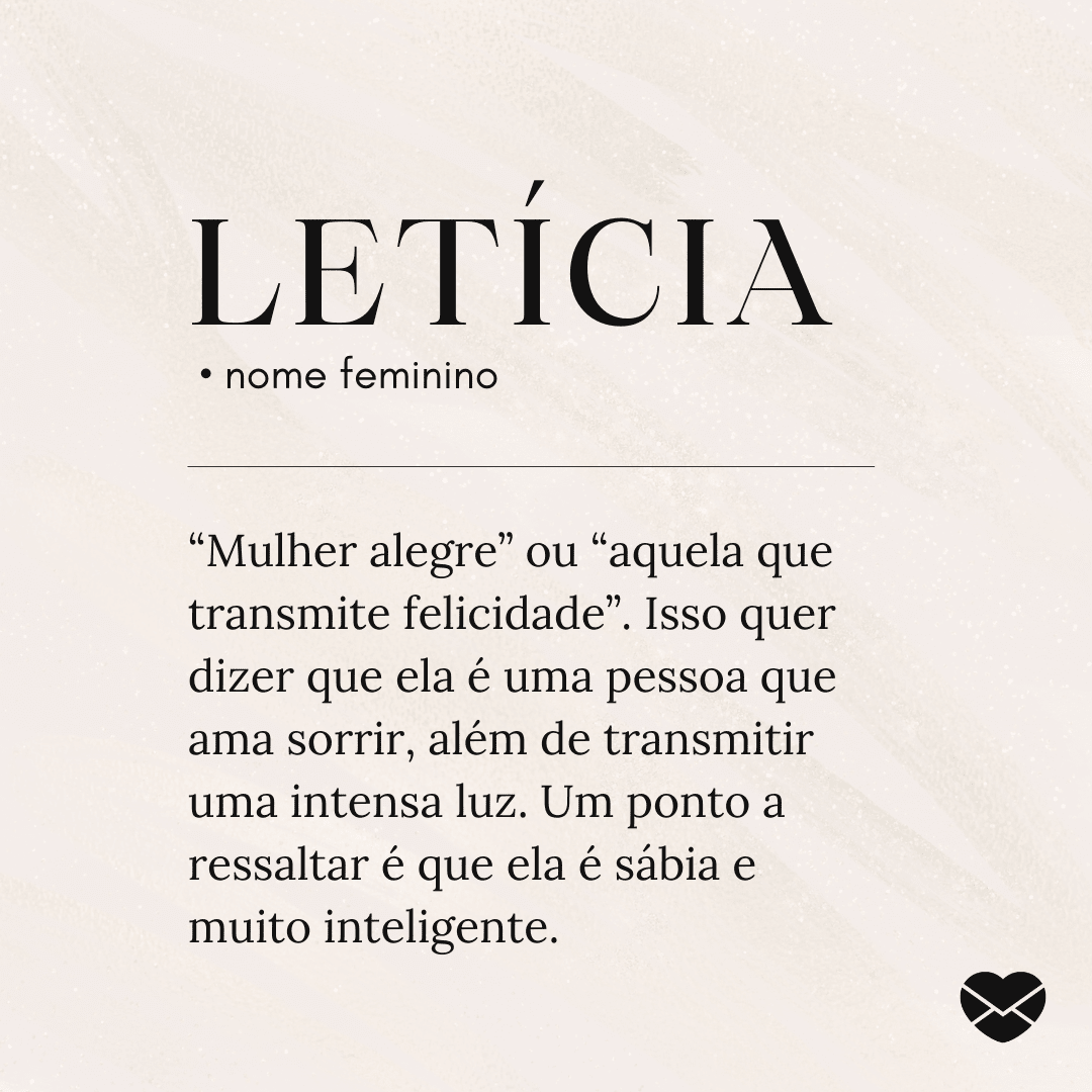 Significado do nome Leticia: origem, frases e mais