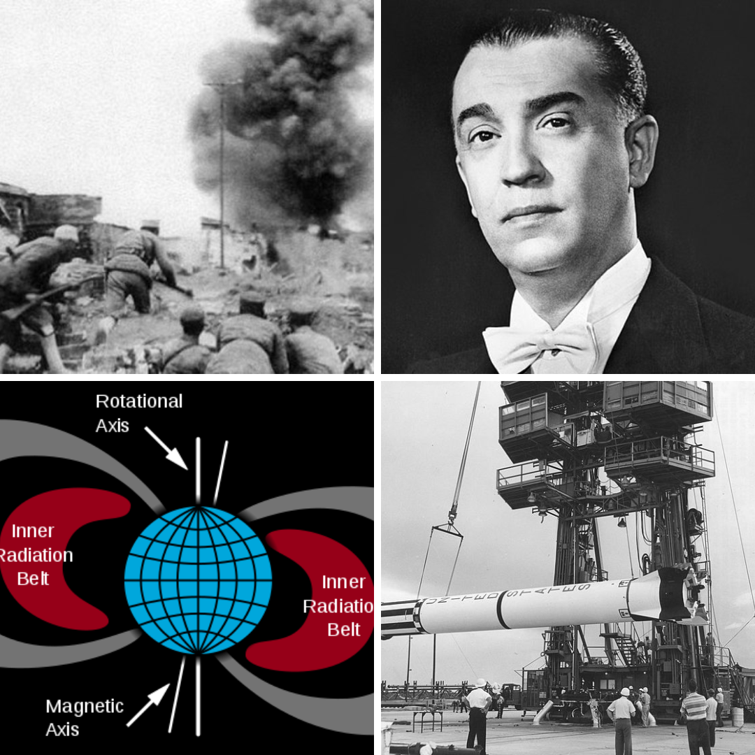 Segunda Guerra Mundial, Juscelino Kubistchek, cinturão de radiação de Van Allen e programa Mercury