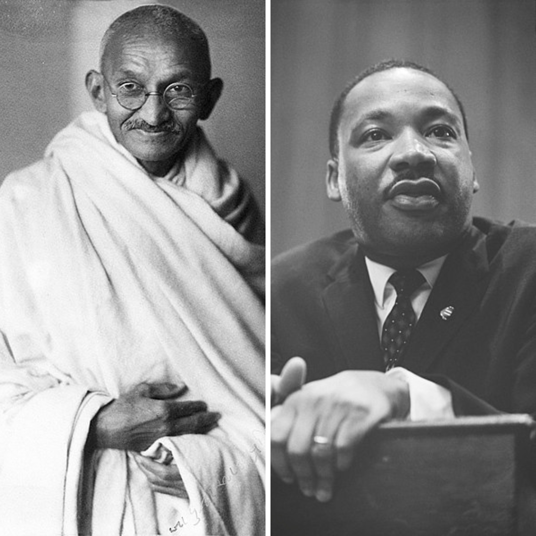 Gandhi e Martin Luther King