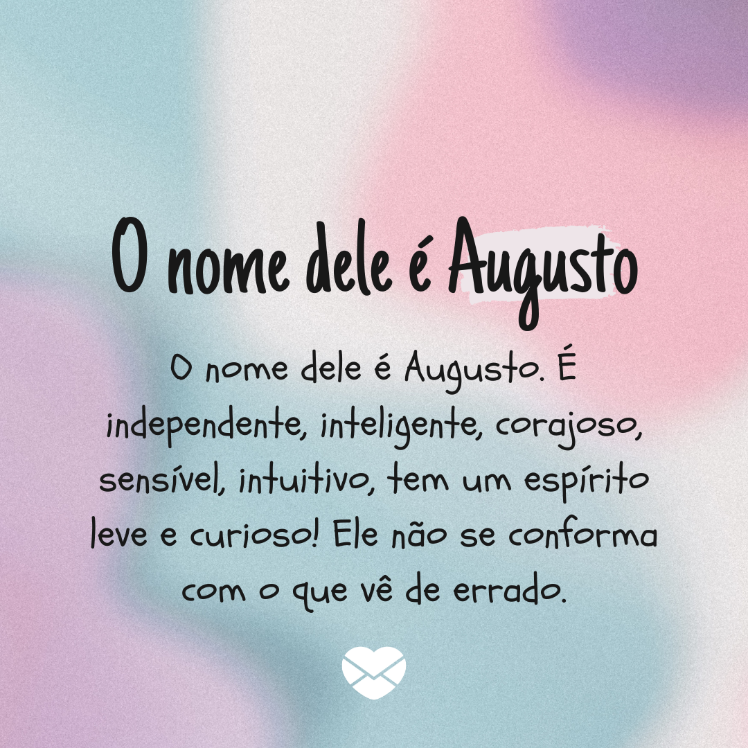 Significado do nome Augusto: origem, frases e mais