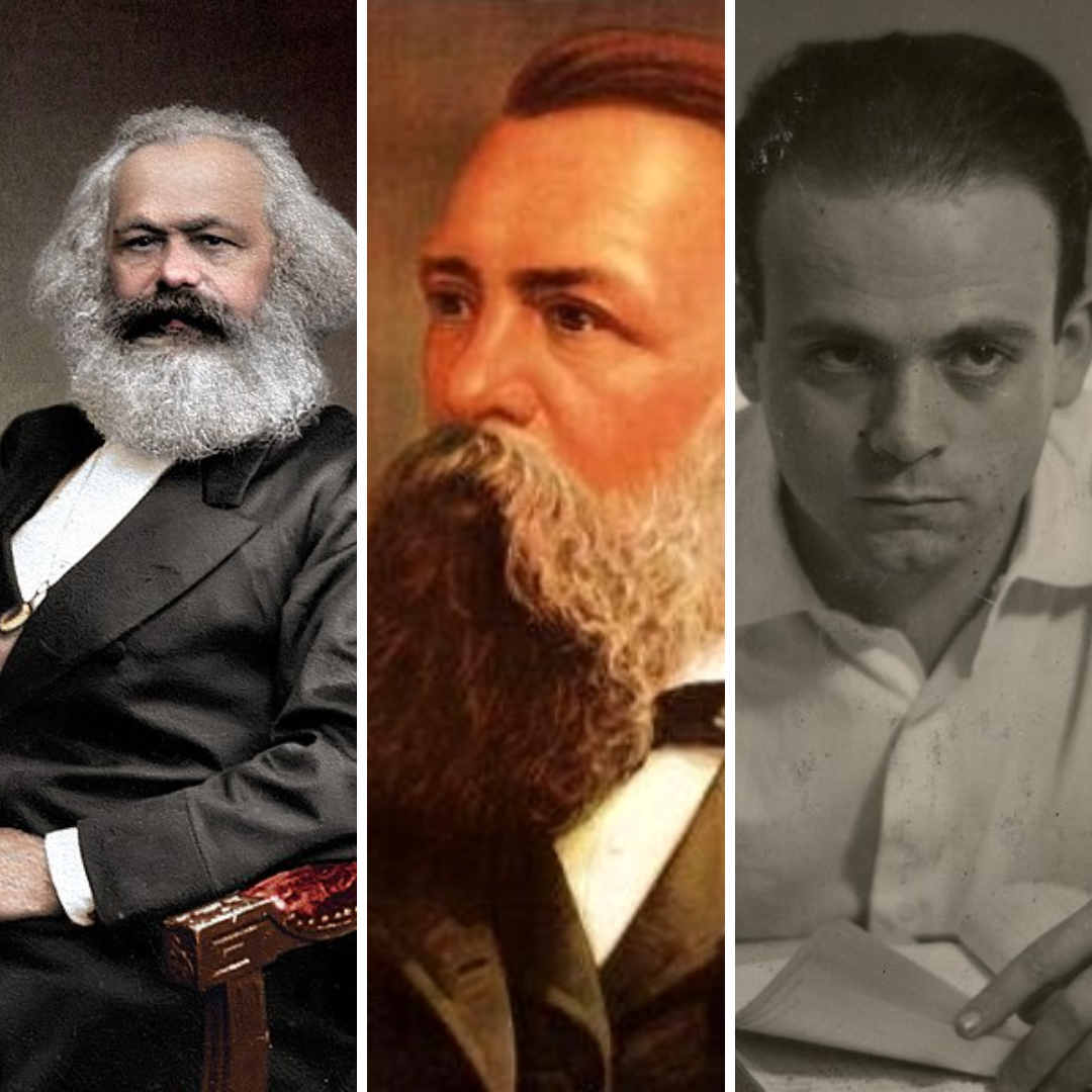 Karl Marx, Friedrich Engels e César Lattes