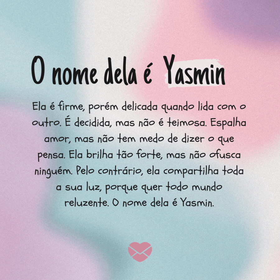 Significado do nome Yasmin: origens, frases e mais