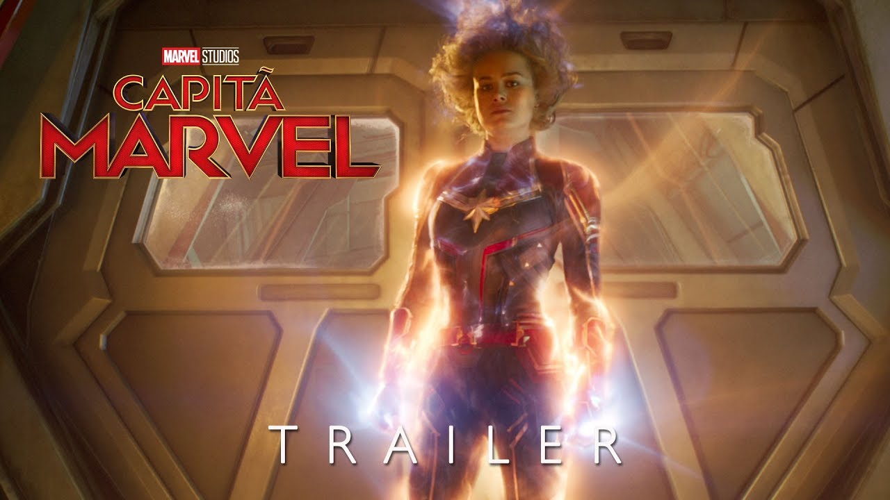 Capa do trailer do filme Capitã Marvel