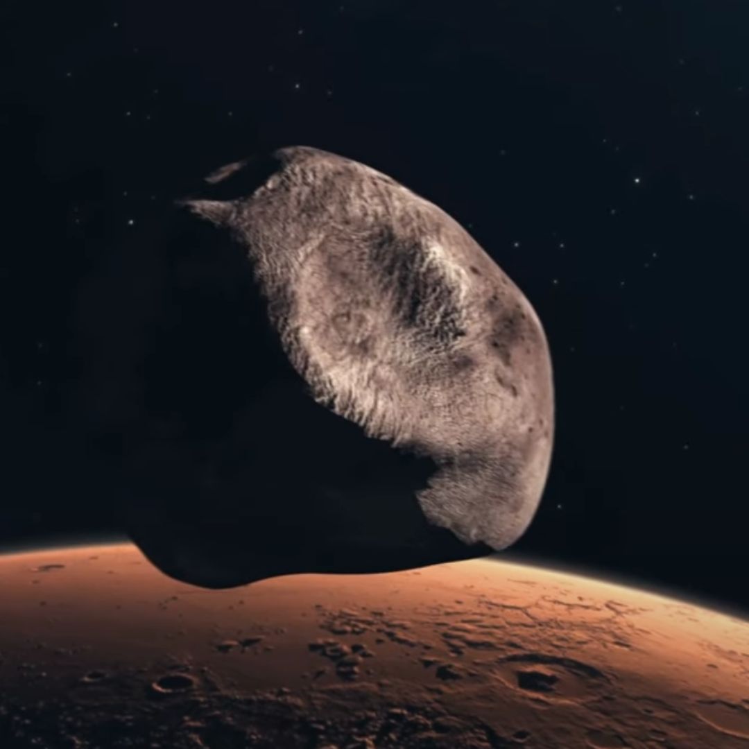 Imagem de um meteorito no espaço - 17 de março