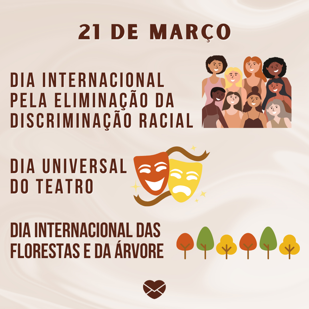 ' 21 de março Dia Internacional pela Eliminação da Discriminação Racial' -21 de março