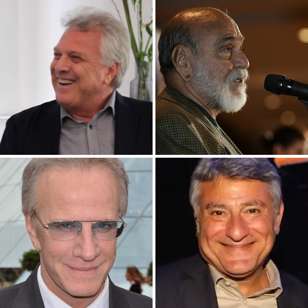 Pedro Bial, Lima Duarte, Christopher Lambert e Cléber Machado
