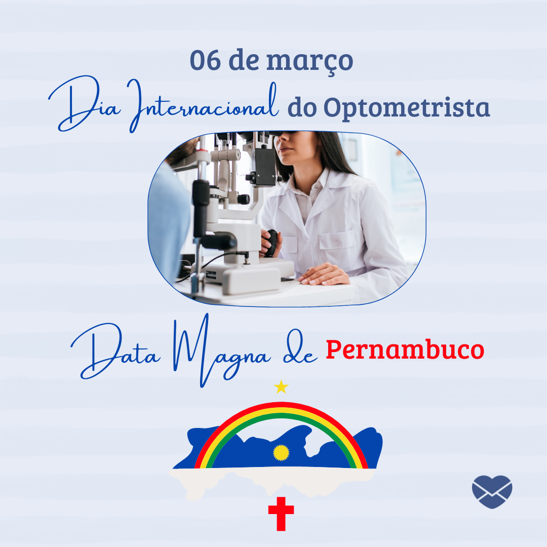 '06 de março Dia Internacional do Optometrista '-06 de março.