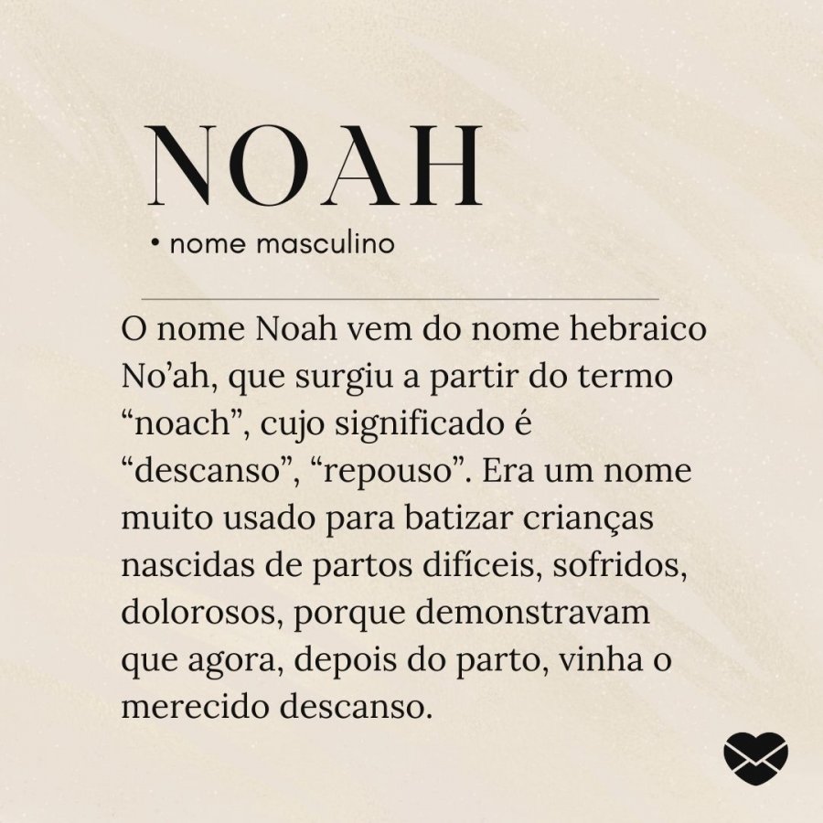 Significado Do Nome Noah Origem Frases E Mais