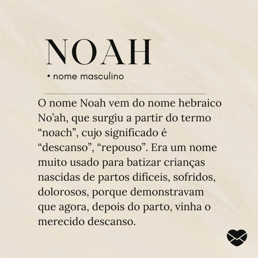 Significado do nome Noah: origem, frases e mais