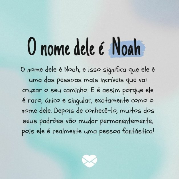 Significado do nome Noah: origem, frases e mais