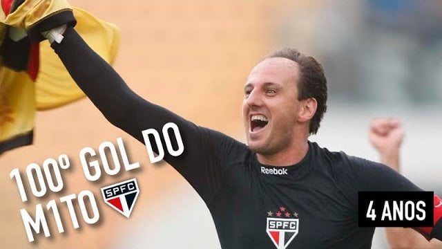 Thumbnail do vídeo de homenagem ao 100º gol de Rogério Ceni.