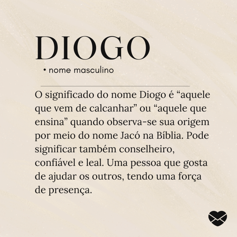 Significado do nome Diogo: Origem, frases e mais