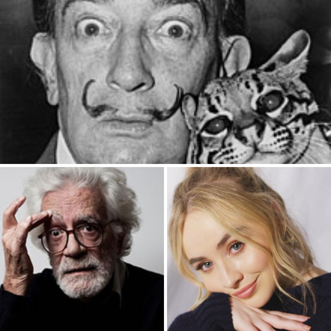 Salvador Dalí, Eduardo Coutinho e Sabrina Carpenter