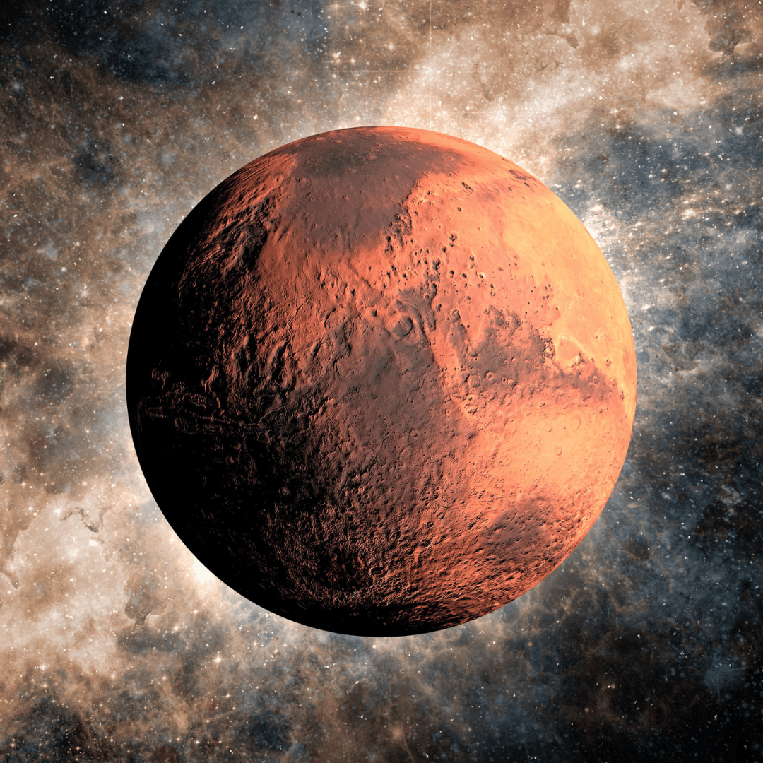 Planeta Marte no espaço