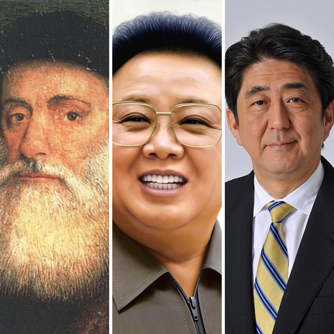Fotos de Vasco da Gama, Kim Jong il e Shinzō Abe