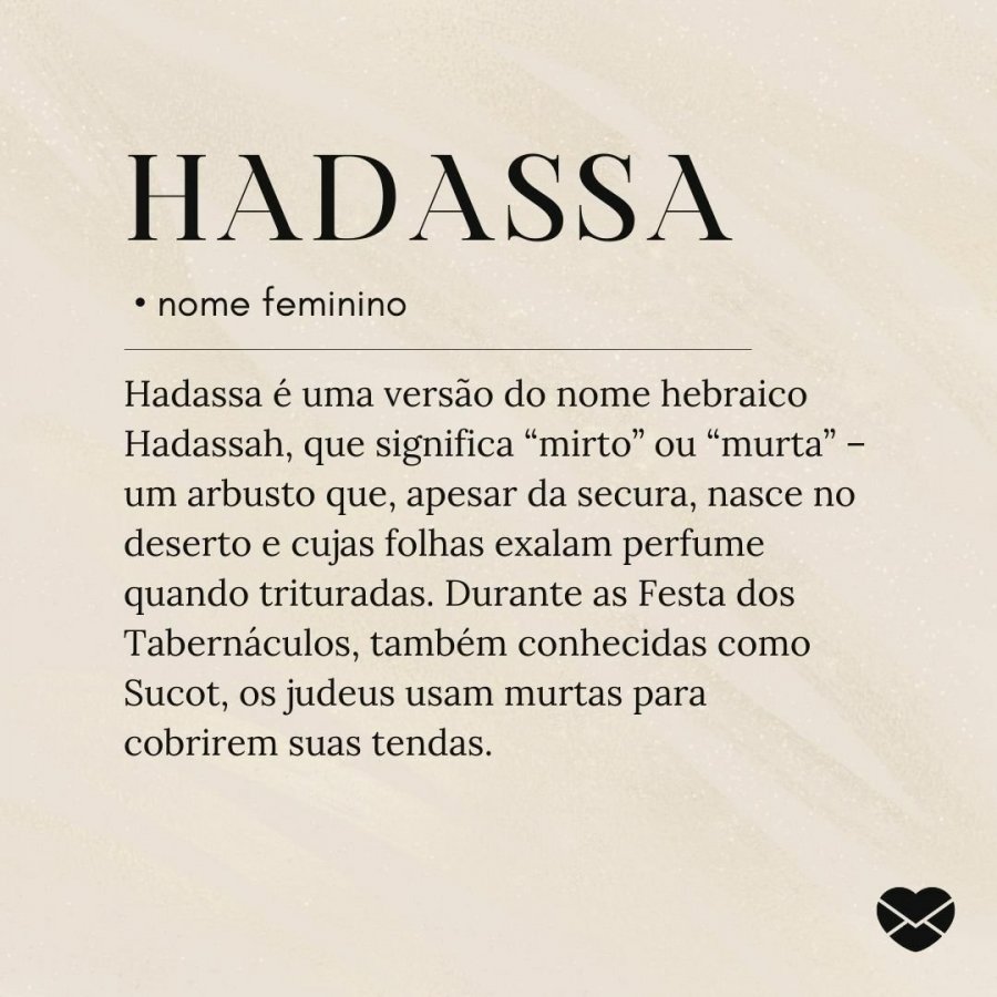 Significado do nome Hadassa: origem, frases e mais