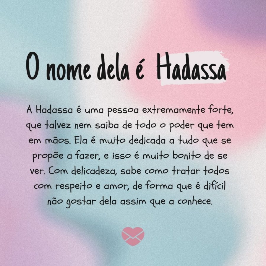Significado do nome Hadassa: origem, frases e mais