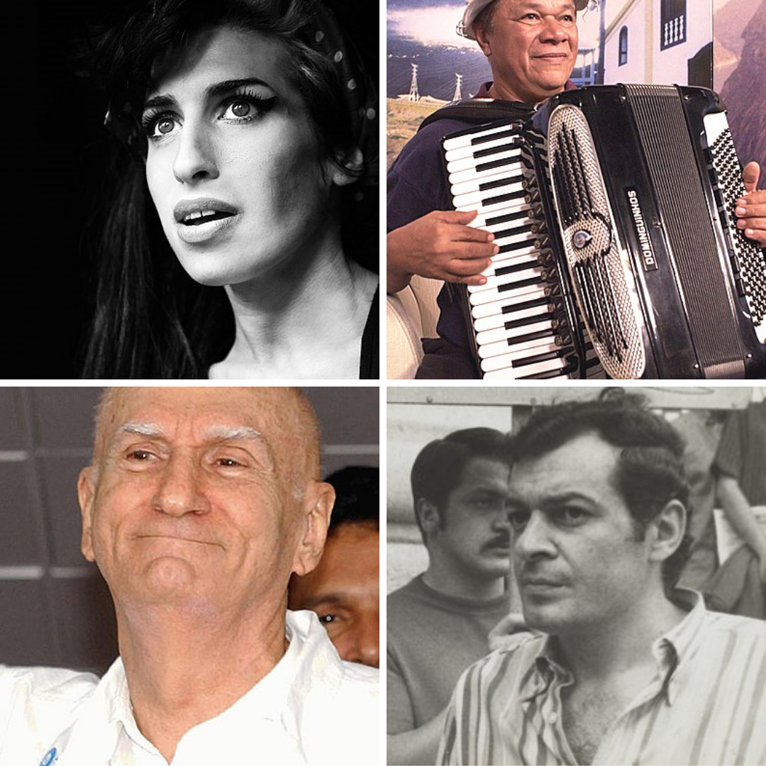 Fotos de Amy Winehouse, Dominguinhos de Morais, Ariano Suassuna e Sérgio Ricardodfhfdhfhfdhfdh