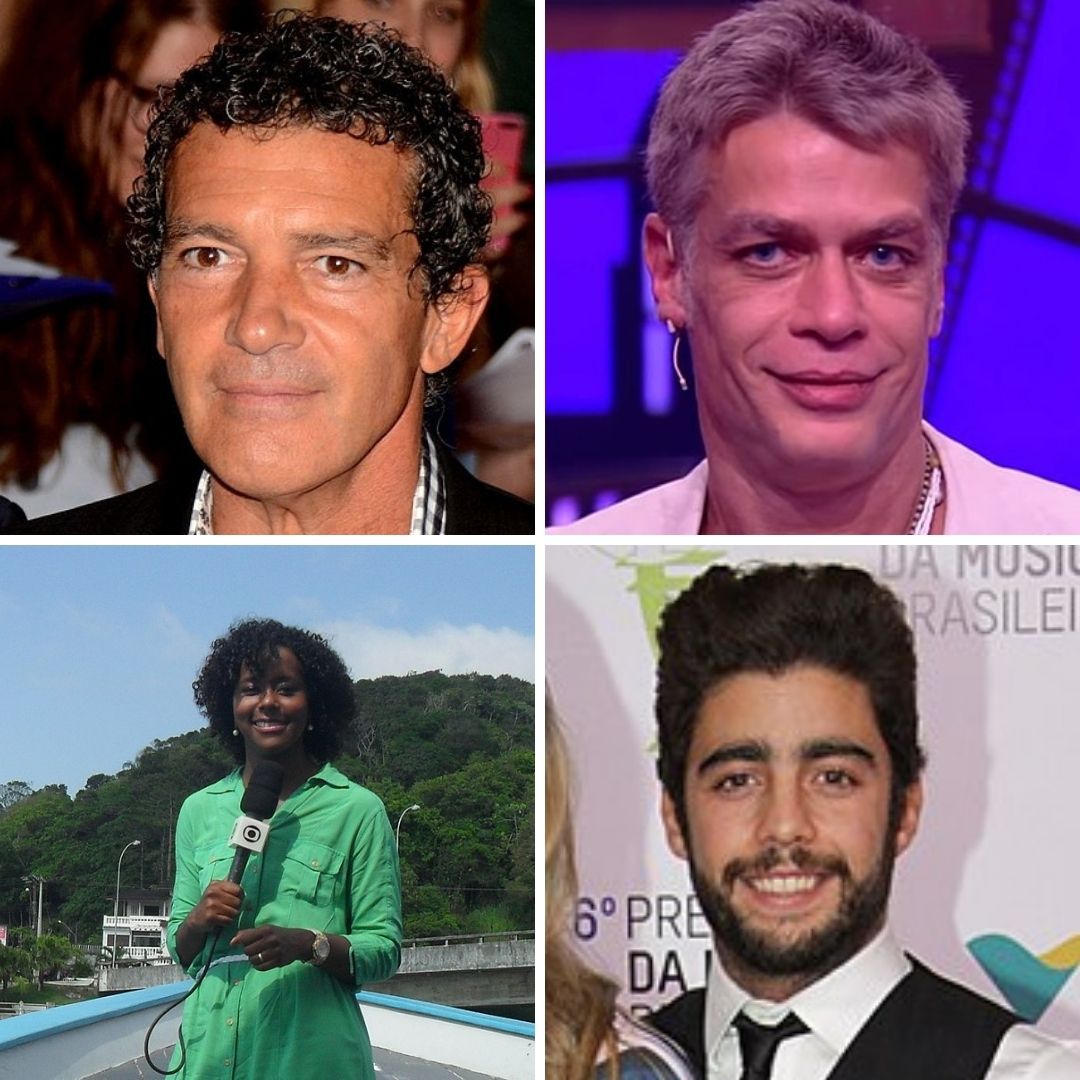 'Antonio Banderas, Fábio Assunção, Maria Júlia Coutinho e Pedro Scooby. ' - 10 de agosto