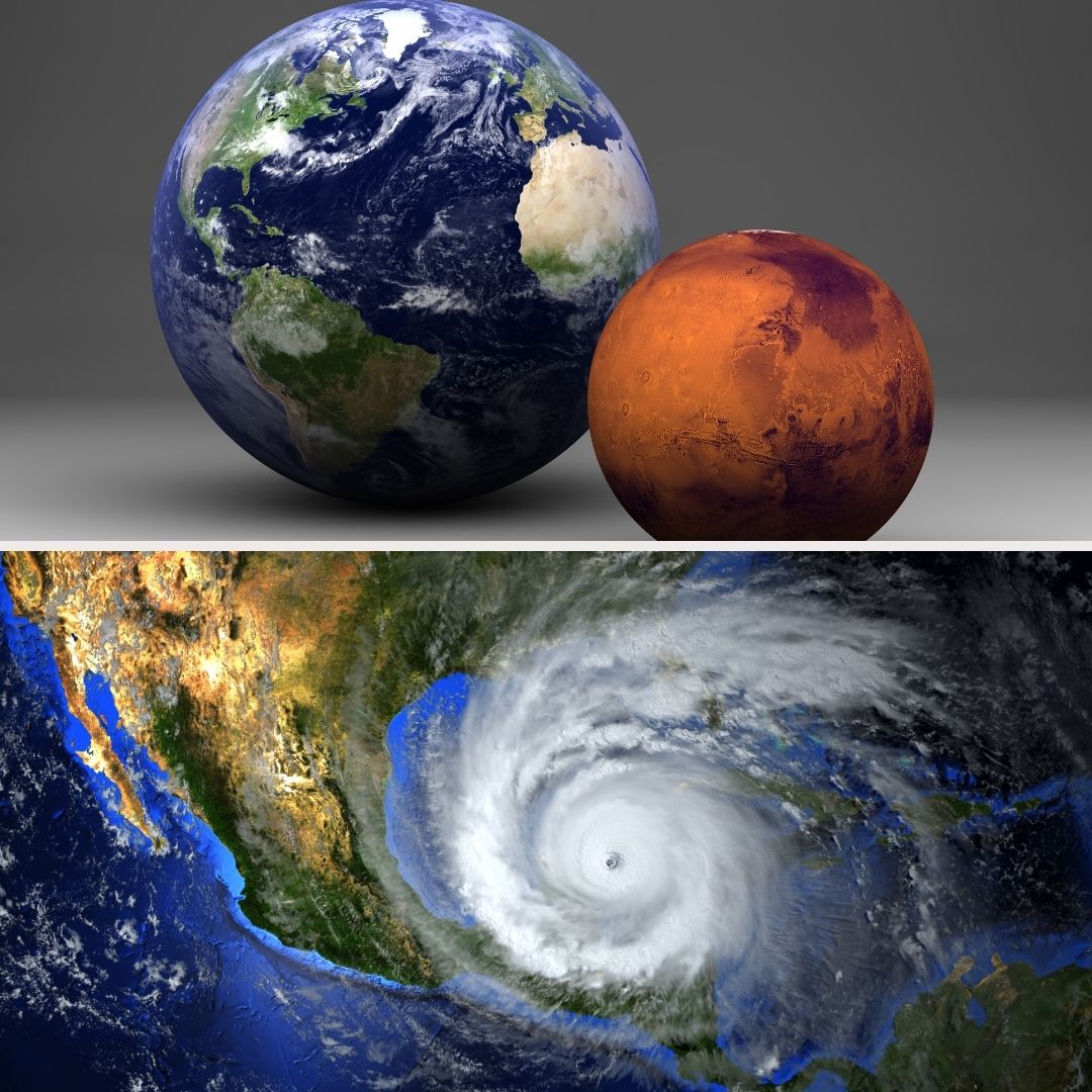'1- 2003 - O planeta Marte atinge a menor distância da Terra em 60 mil anos. 2- 2011 - O Furacão Irene atinge a costa leste dos Estados Unidos e mata 47 pessoas.' - 27 de agosto
