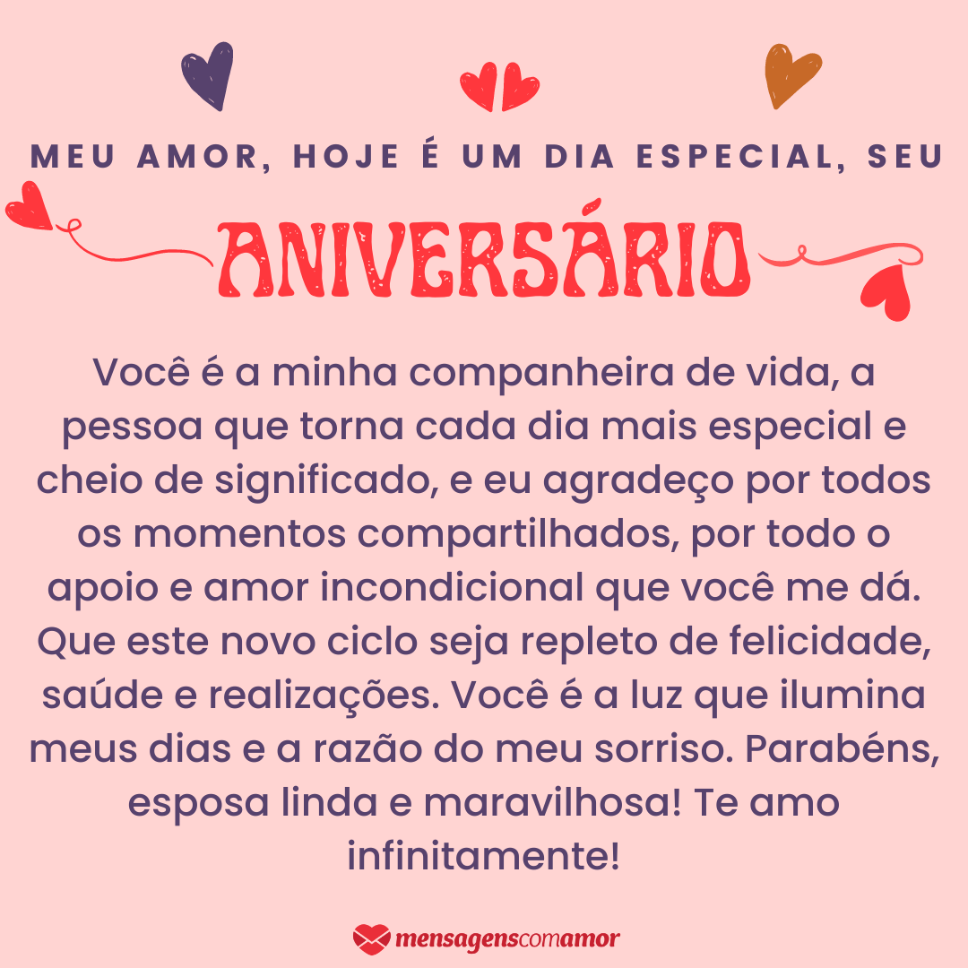 Mensagens de aniversário para a esposa emocione o seu amor!