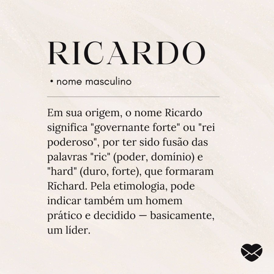 Significado do nome Ricardo: origem, curiosidades e mais