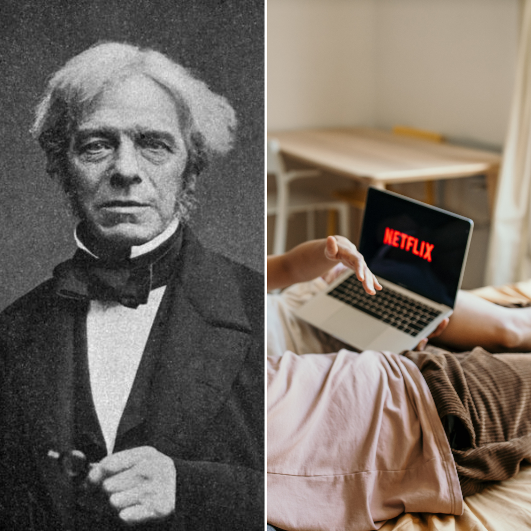 ' 1831 - é descoberta a indução eletromagnética, por Michael Faraday.1997 - a Netflix é lançada como um serviço de aluguel de filmes na internet.'
