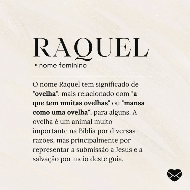 Significado do nome Raquel: origem, curiosidades e mais