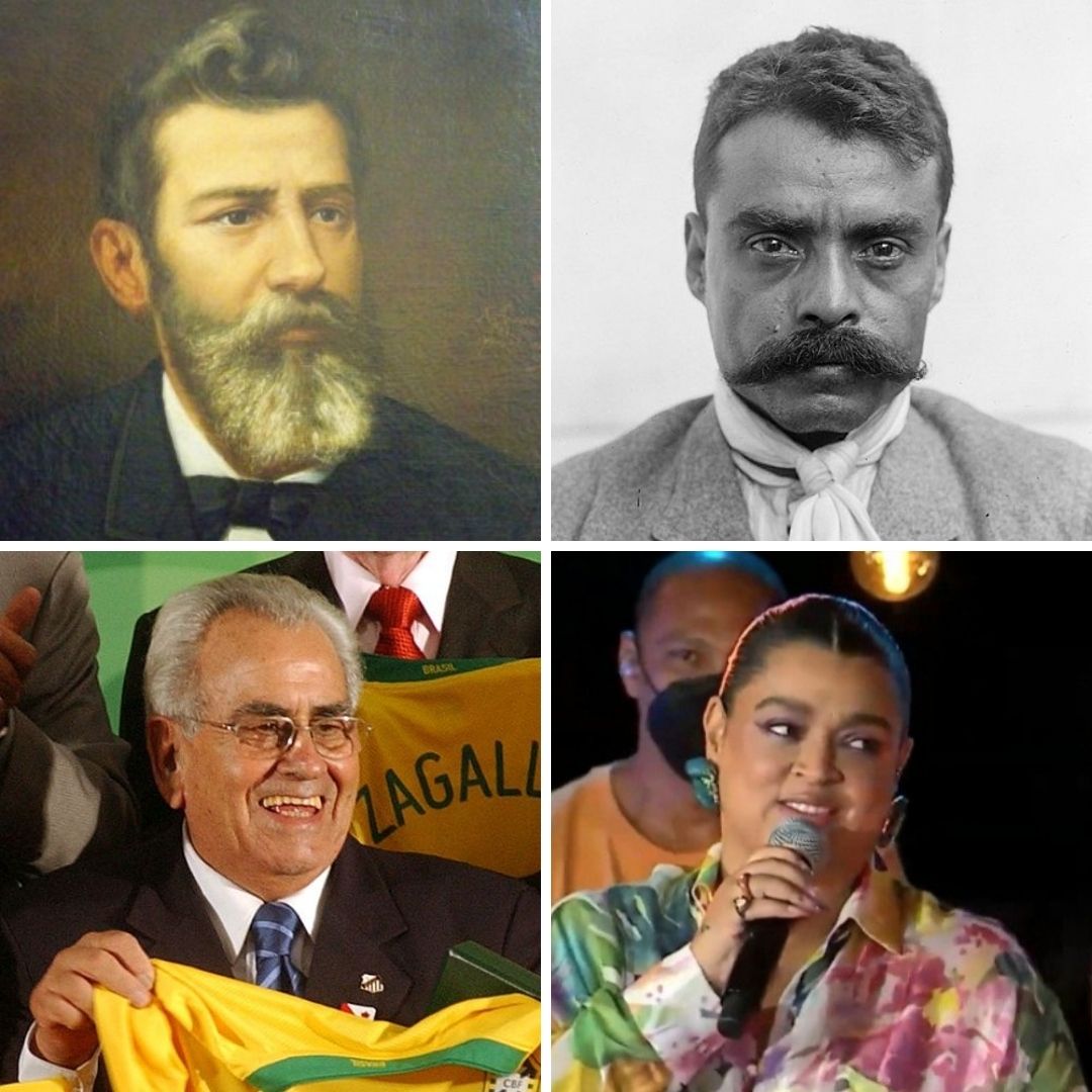 'José Mariano Carneiro da Cunha, Emiliano Zapata, Zito e Preta Gil. ' - 8 de agosto