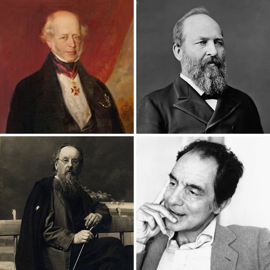 'Montagem de Mayer Amschel Rothschild, James Garfield, Konstantin Tsiolkovsky e Italo Calvino.' - 19 de setembro