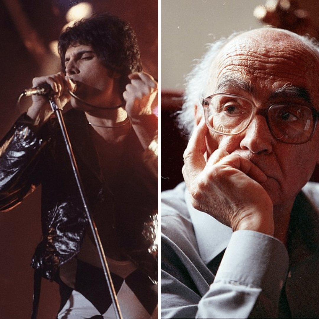 '1- 1988 – Freddie Mercury se apresenta ao vivo pela última vez. 2- 1998 – José Saramago se torna o primeiro escritor da língua portuguesa a receber um Prêmio Nobel de Literatura.' - 8 de outubro