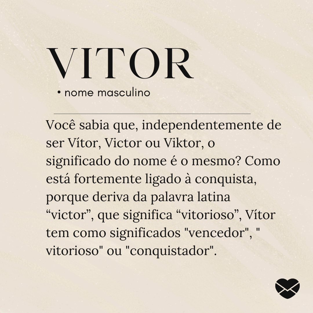 Significado do nome Vítor: origem, curiosidades e mais
