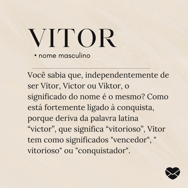 Significado do nome Vítor: origem, curiosidades e mais