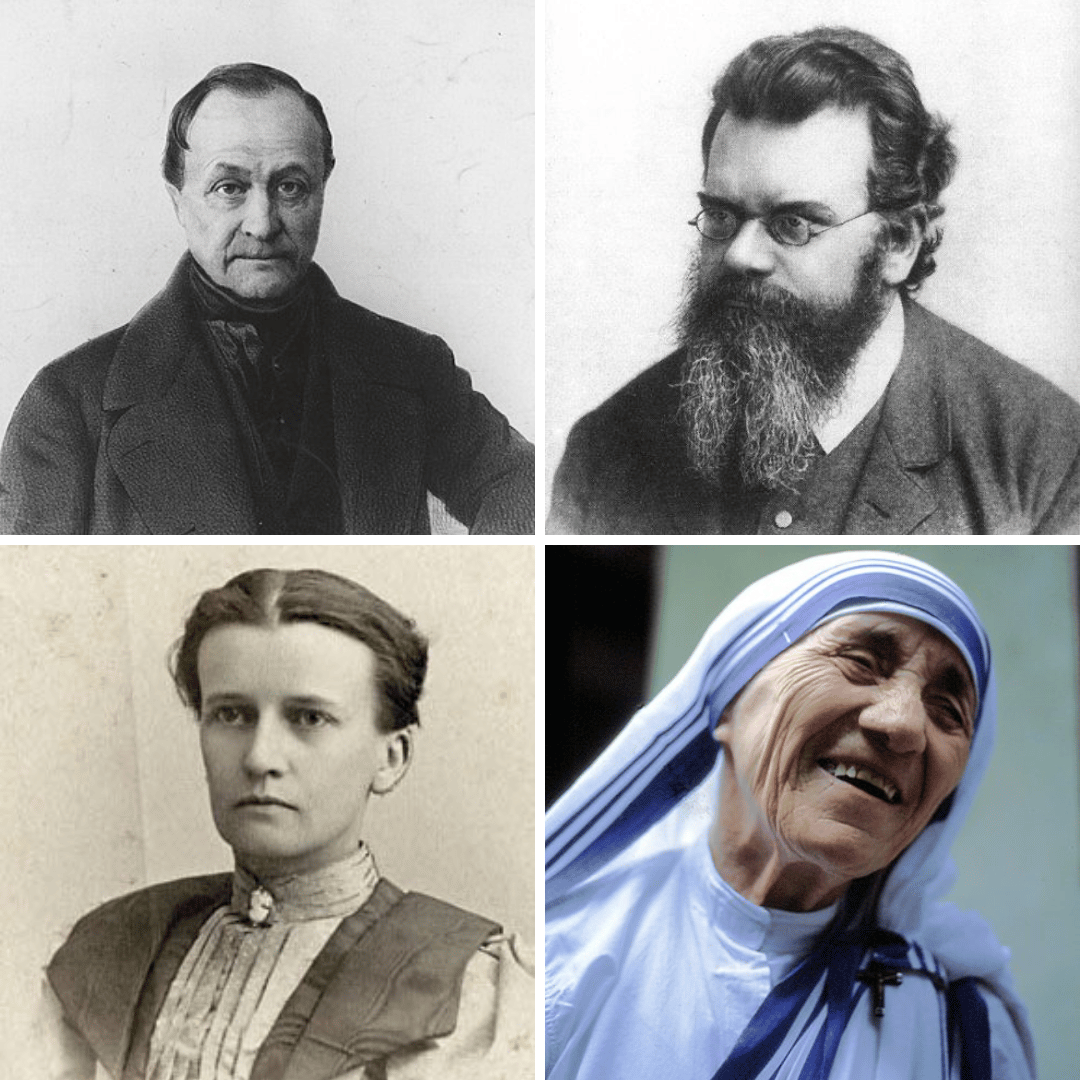 'Isidore Auguste Marie François Xavier Comte, Ludwig Eduard Boltzmann, Eliza Ritchie e Santa Madre Teresa de Calcutá.' - 5 de setembro