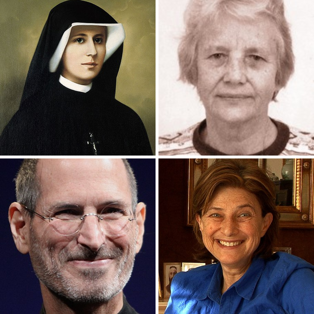 Santa Faustina, ohanna Döbereiner, Steve Jobs e Chantal Akerman