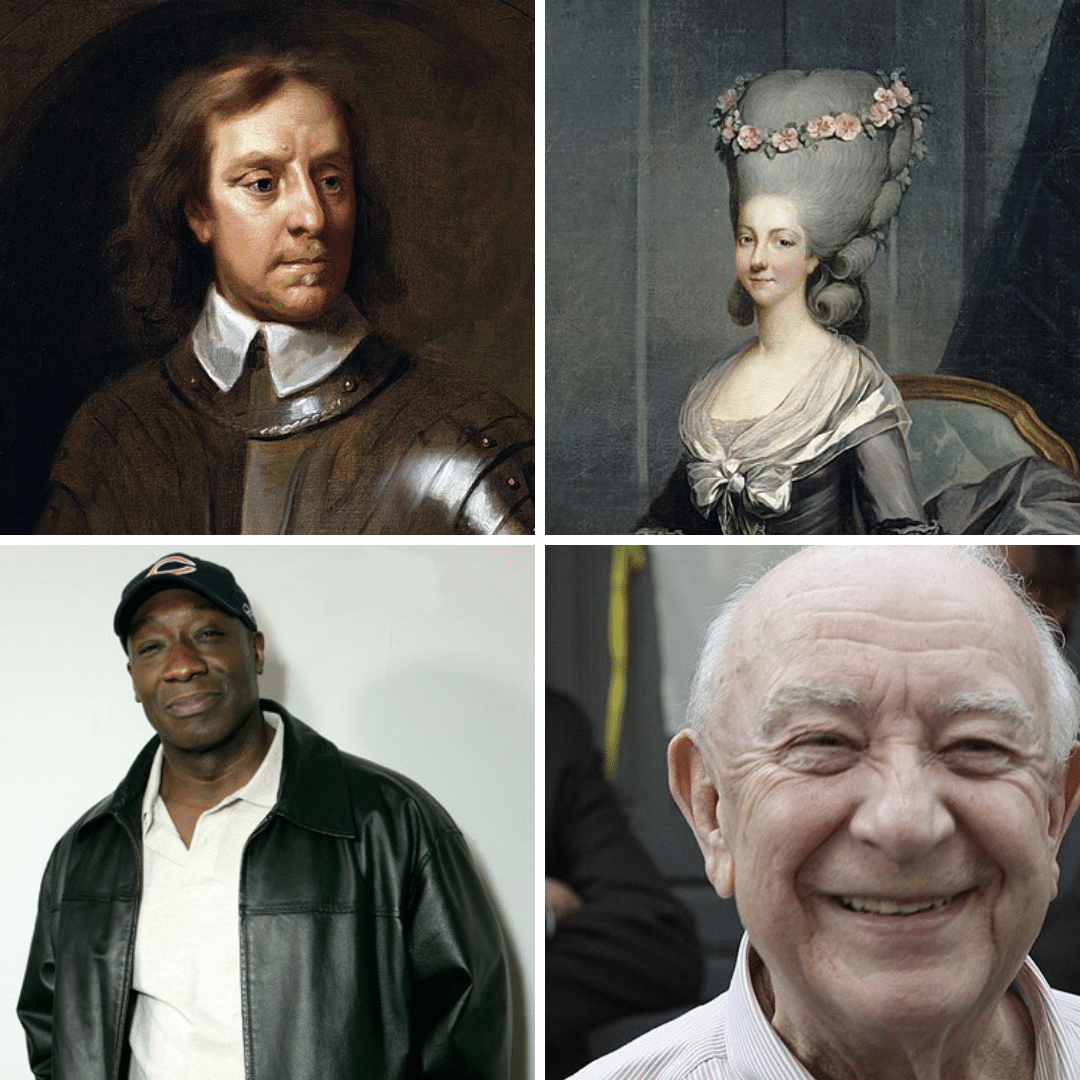 'Oliver Cromwell, Maria Luísa, Princesa de Lamballe. Michael Clarke Duncan e Sérgio Mamberti.' - 3 de setembro