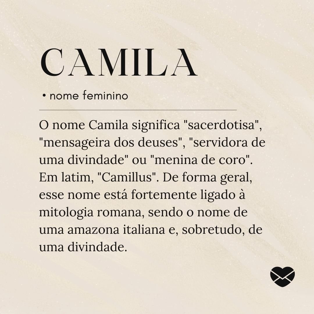 Significado do nome Camila: origem, curiosidades e mais